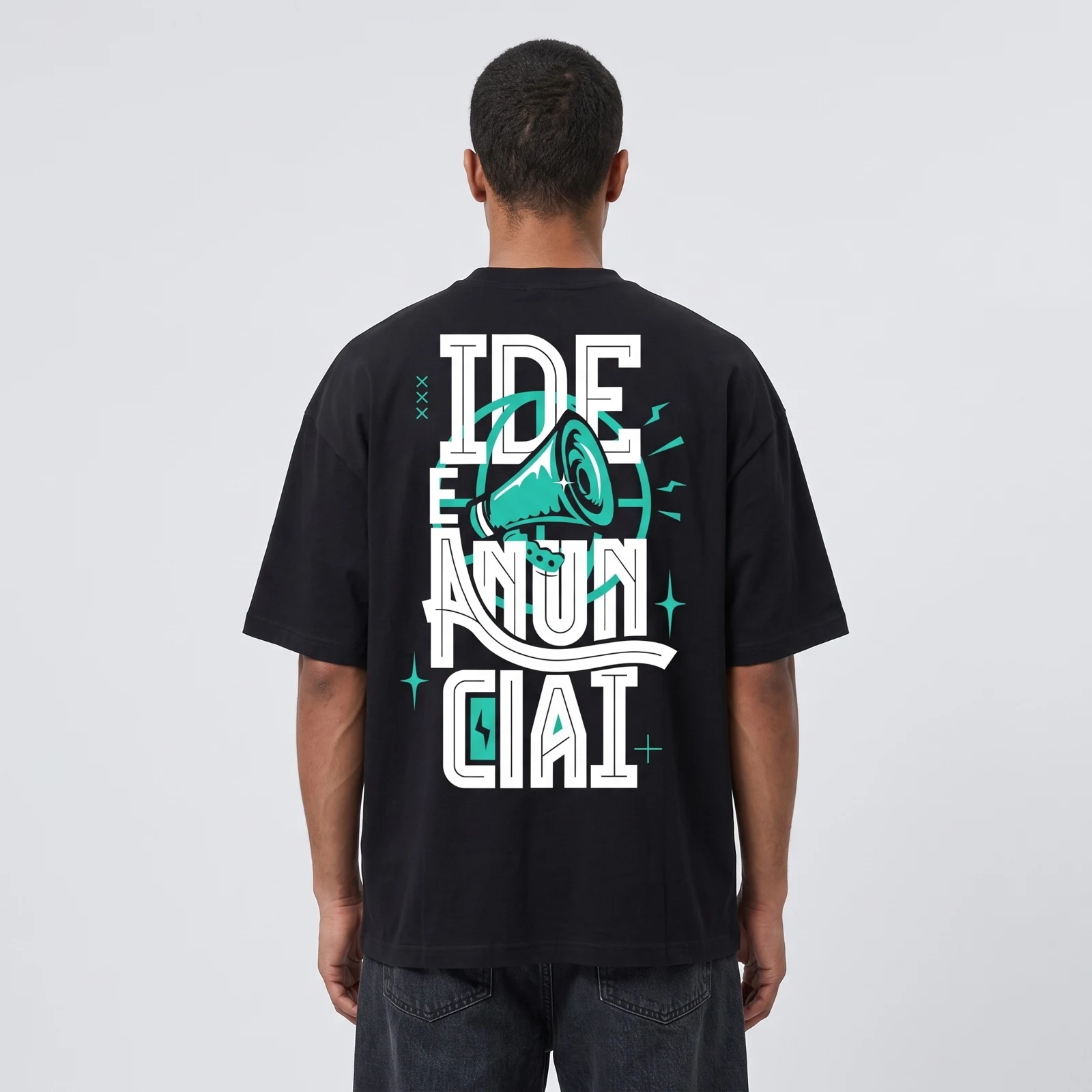 T-SHIRT – IDE E ANUNCIAI — costas