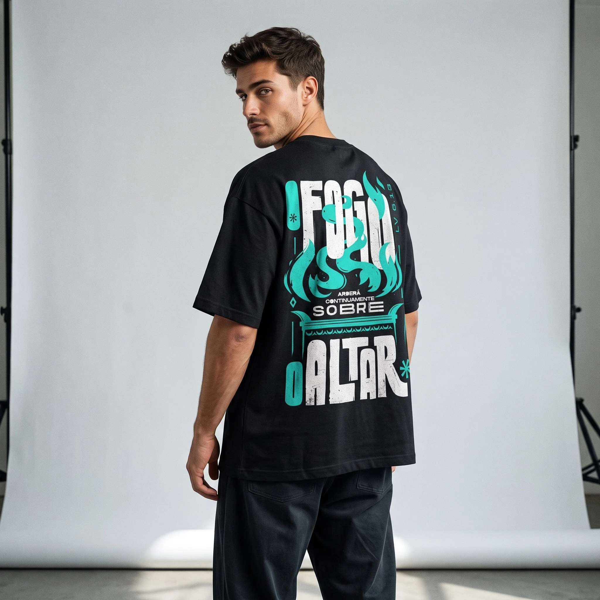 OVERSIZE – O FOGO — costas