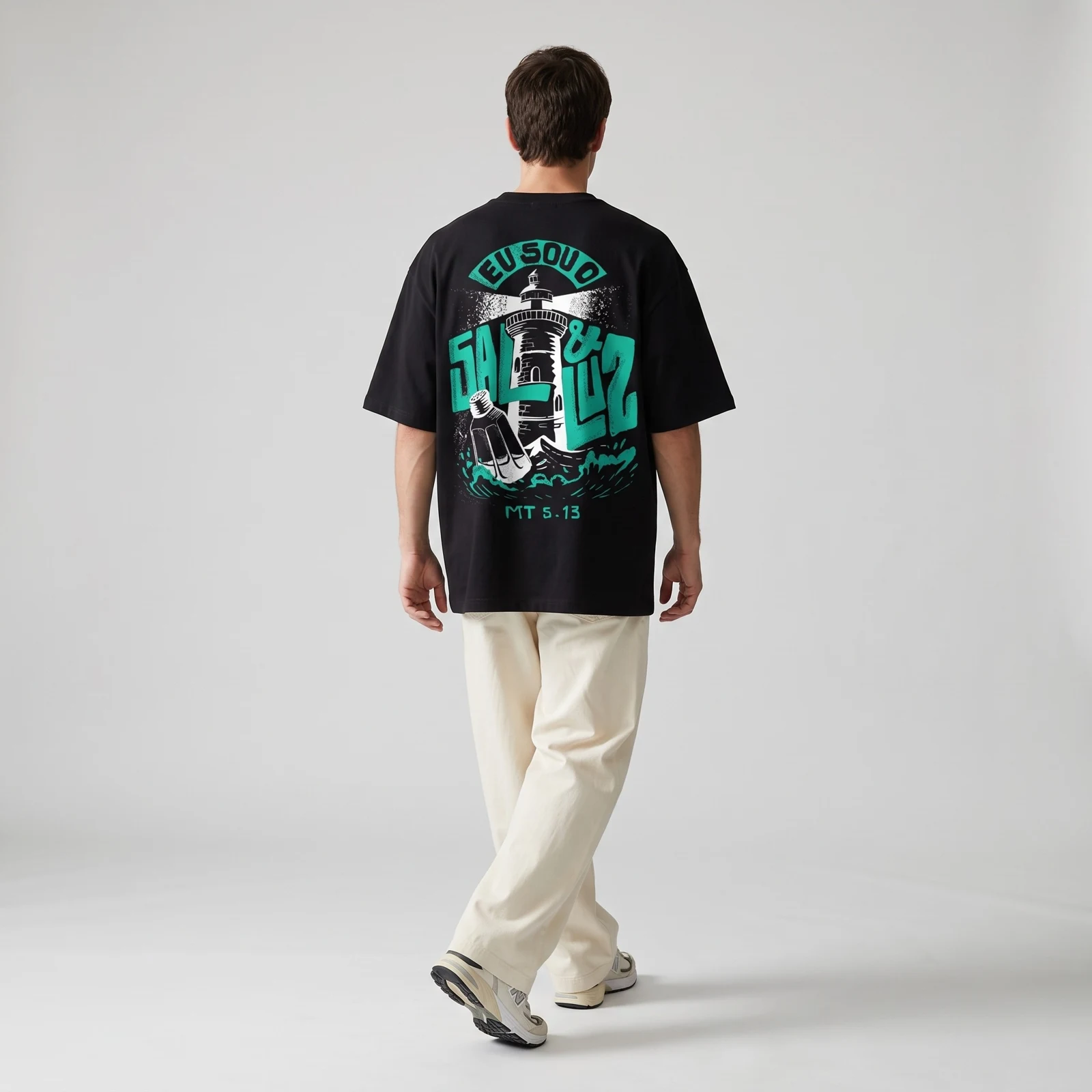 T-SHIRT – EU SOU SAL E LUZ — costas